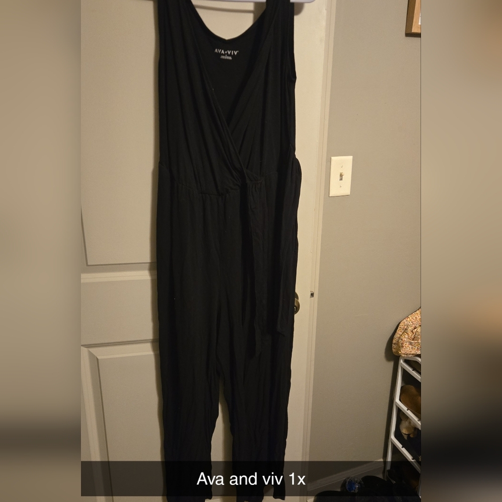 Ava & Viv Elegant Black Jumpsuit